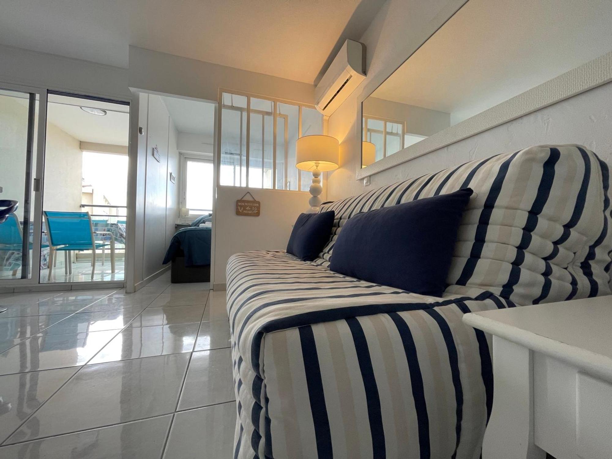 T2 Vue Mer Canet Plage - Le Petit Paradis Екстериор снимка